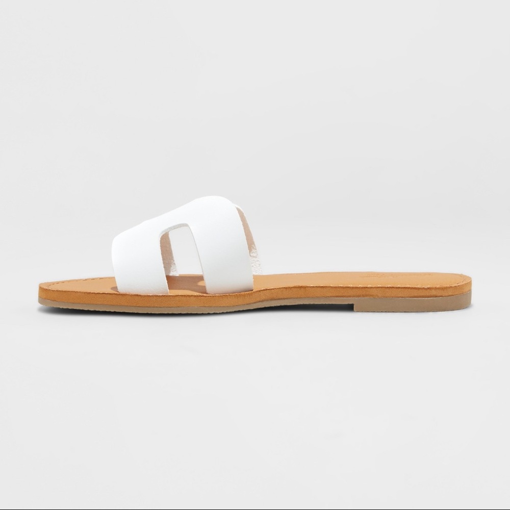 Women's Jenny Slide Sandals - White-S2 - Picture 3 of 5
